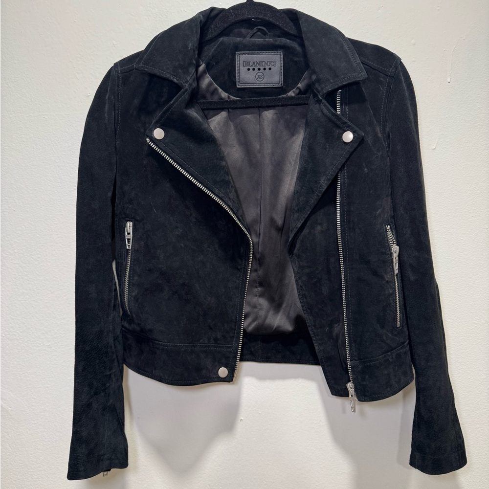 BLANKNYC Black Suede Moto Jacket – 100% Leather – Size XS - Picture 4 of 9